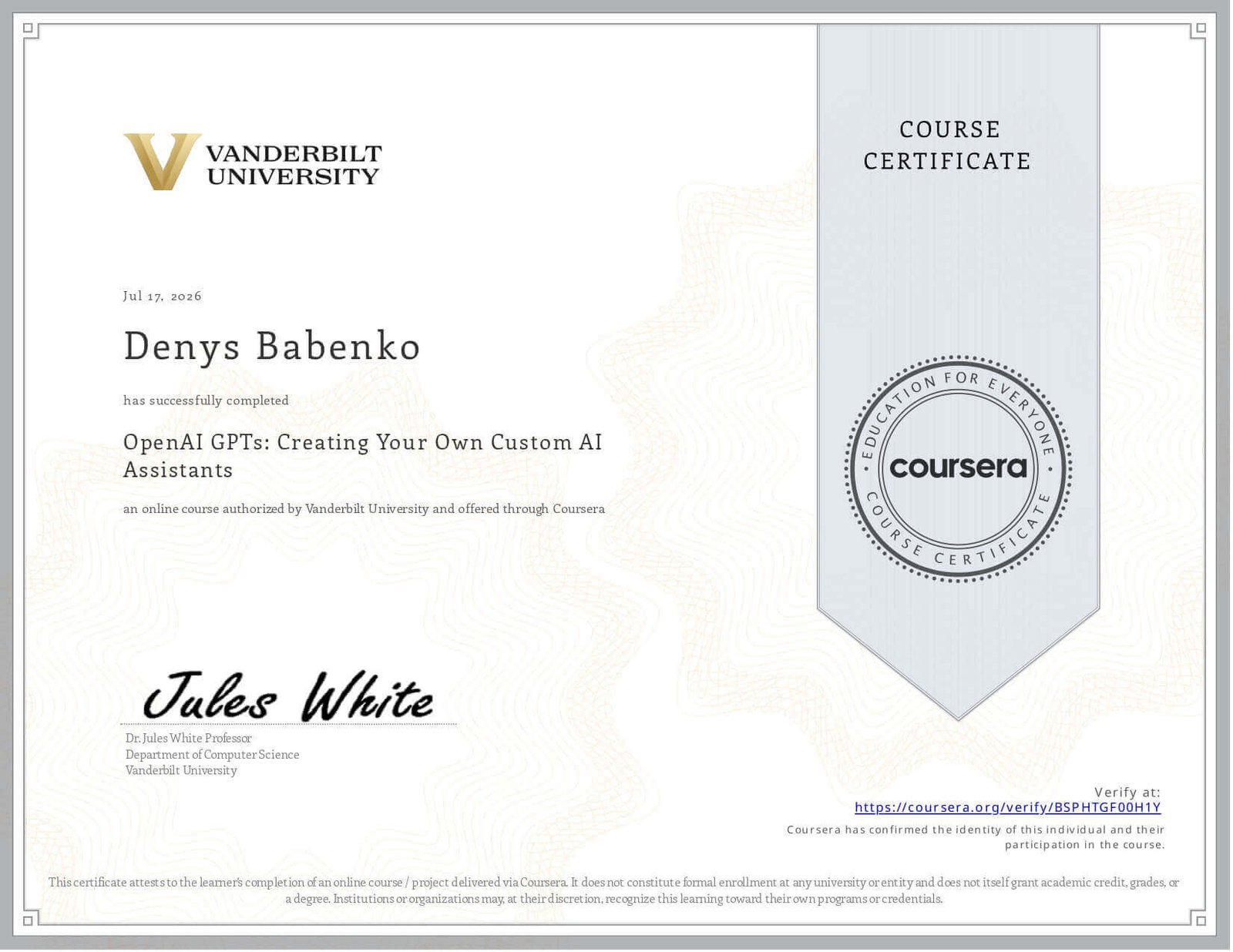 202607_Coursera_Vanderbilt_University_OpenAI_GPTs_Creating_Your_Own_Custom_AI_Assistants