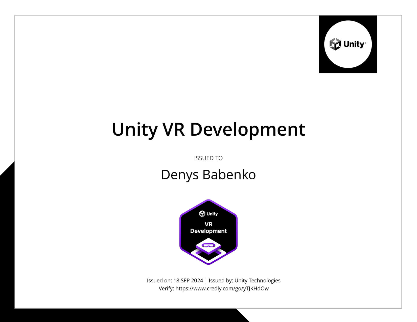 VR Development - Unity
